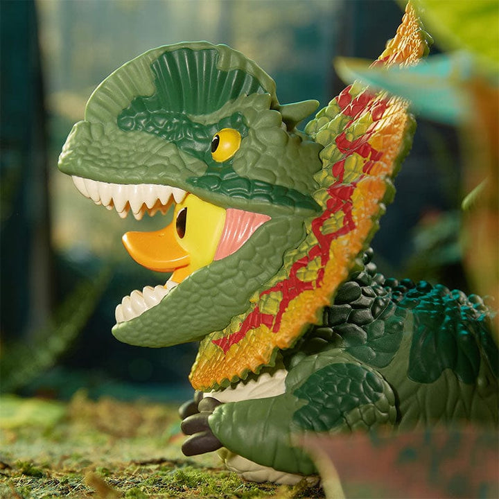 Jurassic Park Dilophosaurus Ente Badeente Sammelfigur TUBBZ