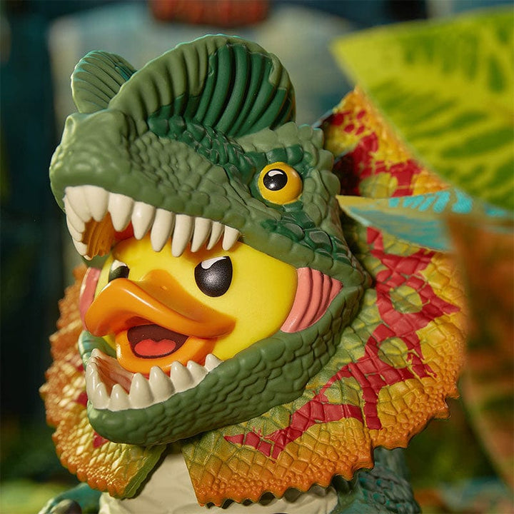 Jurassic Park Dilophosaurus Ente Badeente Sammelfigur TUBBZ