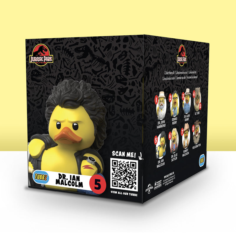 Jurassic Park Ian Malcom Ente Badeente Sammelfigur TUBBZ Boxed Edition