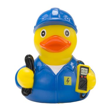 Elektriker Elektro Ente Badeente Quietscheente Gummiente