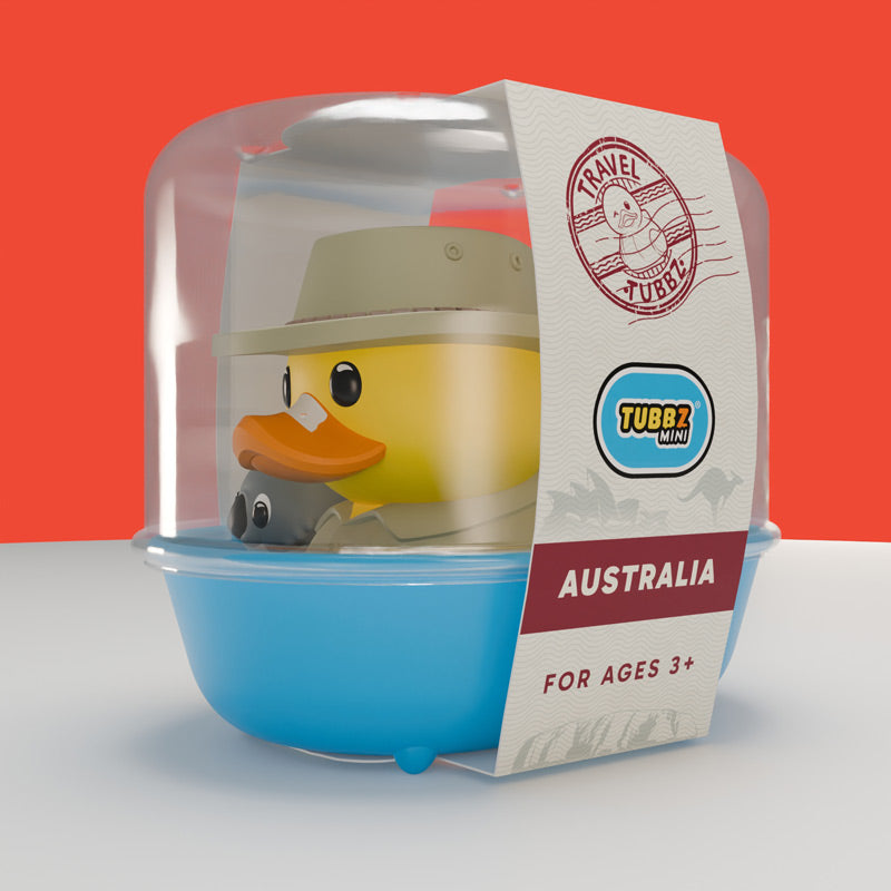 Mini Australien Reise Ente Badeente Sammelfigur TUBBZ
