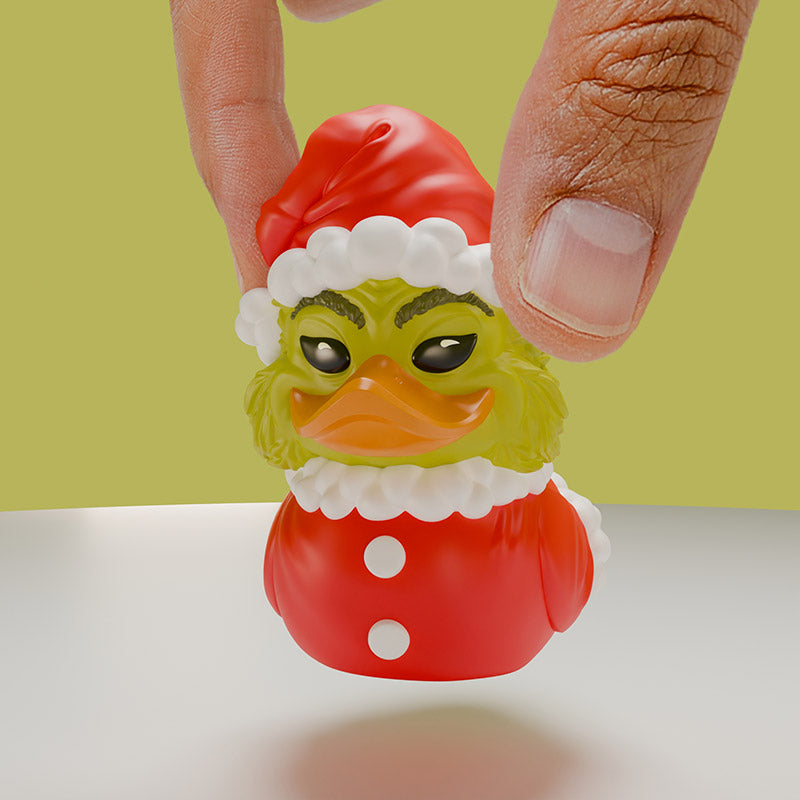 Mini Der Grinch Weihnachtsmann-Outfit Dr. Seuss Ente Badeente Sammelfigur TUBBZ