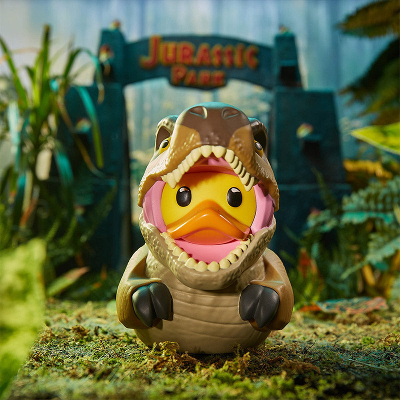 Jurassic Park T Rex Ente Badeente Sammelfigur TUBBZ