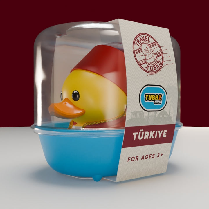 Mini Türkei Ente Badeente Sammelfigur TUBBZ