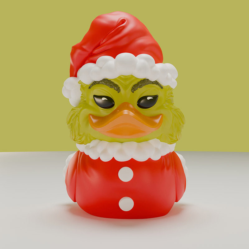 Mini Der Grinch Weihnachtsmann-Outfit Dr. Seuss Ente Badeente Sammelfigur TUBBZ