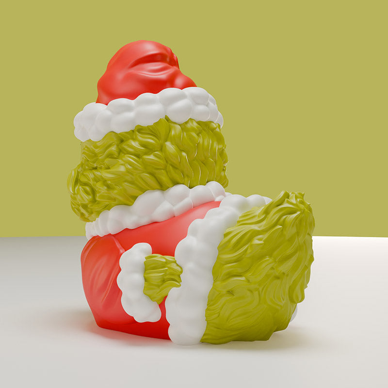 Mini Der Grinch Weihnachtsmann-Outfit Dr. Seuss Ente Badeente Sammelfigur TUBBZ