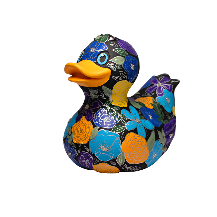 Flower Garden Art Duck Kunstobjekt Dekofigur Unikat von Ion