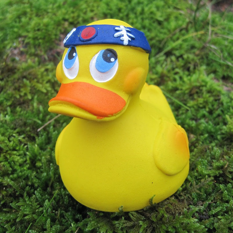Samurai Japan Quietscheente Badeente Naturkautschuk Lanco