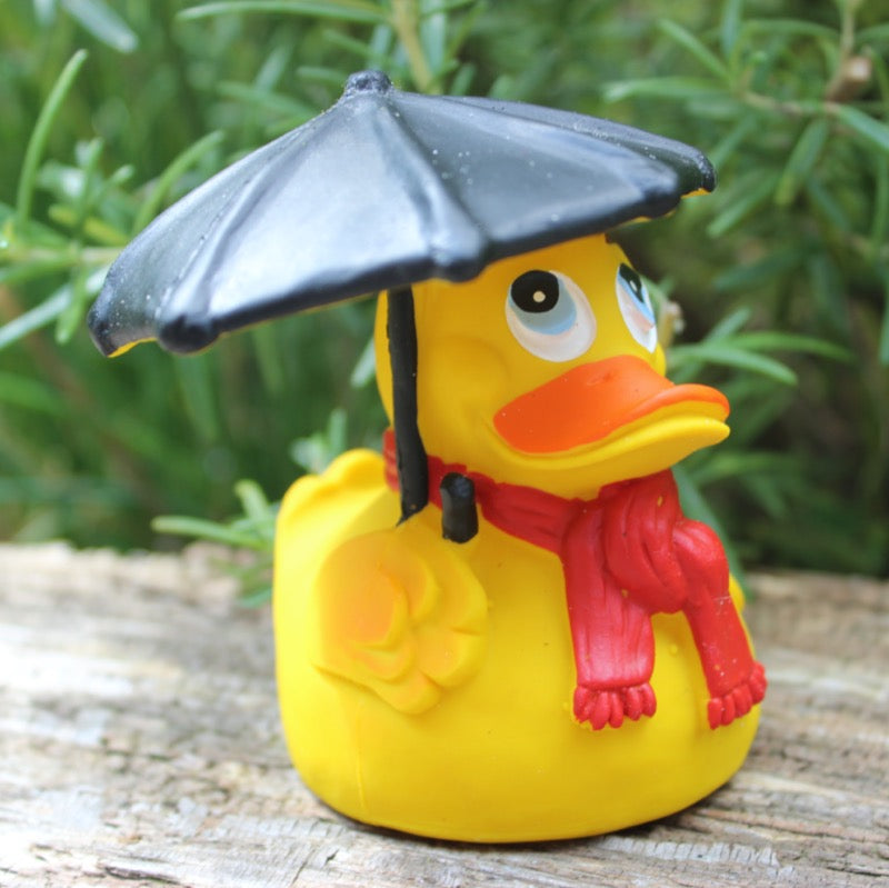 Regenwetter Duck Quietscheente Badeente Lanco