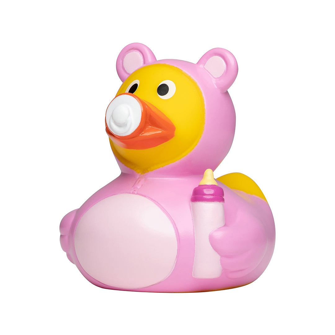 Baby Ente Rosa Pink Mädchen Badeente Quietscheente Schnabels