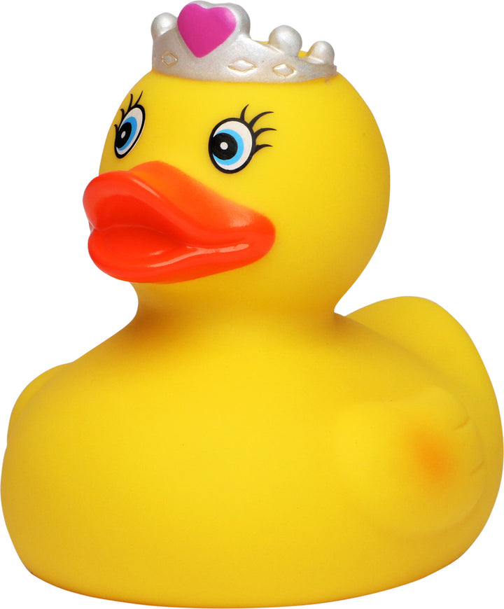 Prinzessin mit Herz Krone Ente Badeente Quietscheente Schnabels
