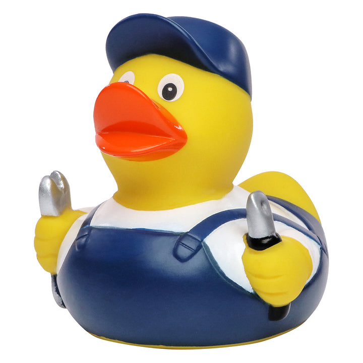 Schrauber Handwerker Ente Badeente Quietscheente Schnabels