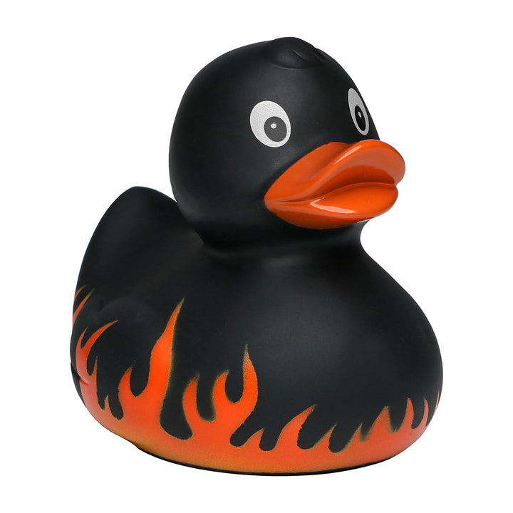 Flammen Grillen BBQ Ente Badeente Quietscheente Gummiente Schnabels