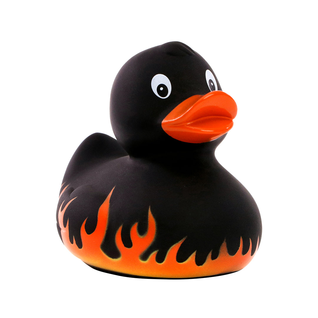 Flammen Grillen BBQ Ente Badeente Quietscheente Gummiente Schnabels