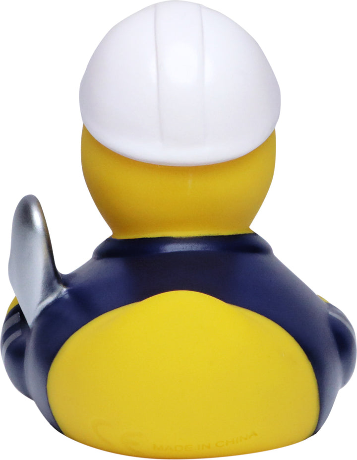 Tiefbauer Handwerker Ente Badeente Quietscheente Schnabels