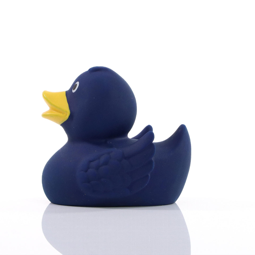 Naturkautschuk Ente Klassik Blau Badeente Schnabels