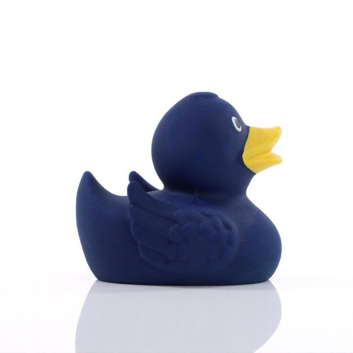 Naturkautschuk Ente Klassik Blau Badeente Schnabels