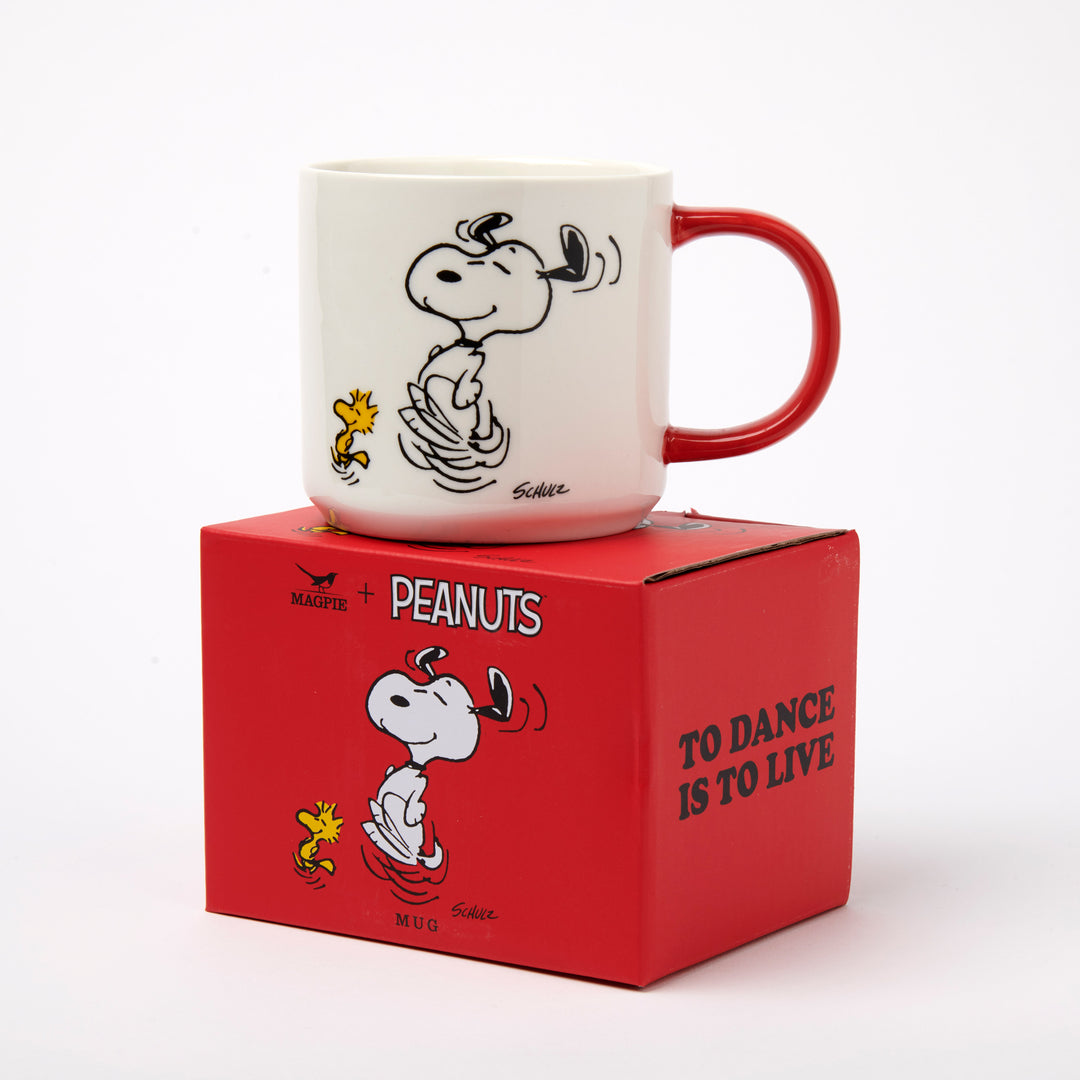 Peanuts Snoopy Tasse Kaffeetasse Teebecher To Dance Is To Live Charles M. Schulz Magpie