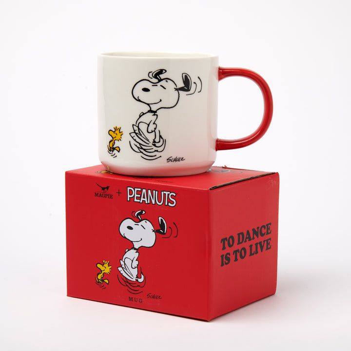Peanuts Snoopy Tasse Kaffeetasse Teebecher To Dance Is To Live Charles M. Schulz Magpie