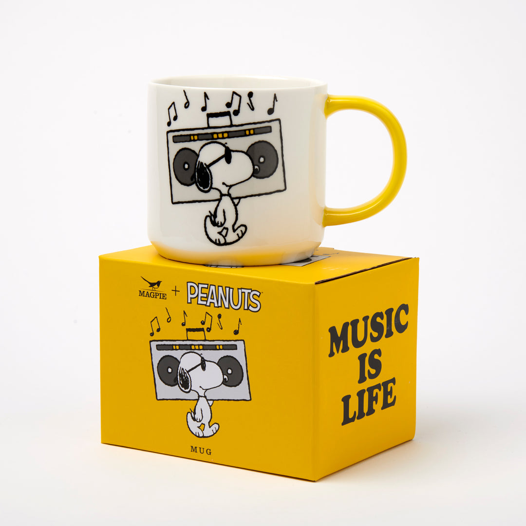 Peanuts Snoopy Tasse Kaffeetasse Teebecher Music Charles M. Schulz Magpie