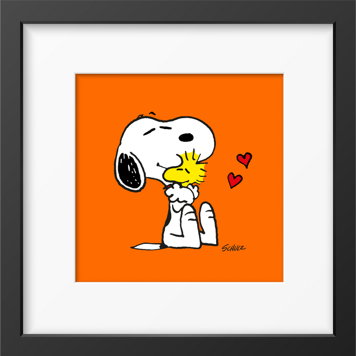 Peanuts Snoopy Bild Gerahmter Kunstdruck Charles M. Schulz 4 Motive 33x33 Magpie