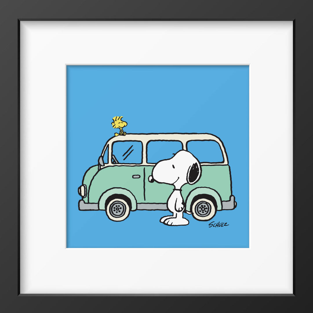 Peanuts Snoopy Bild Gerahmter Kunstdruck Charles M. Schulz 4 Motive 33x33 Magpie