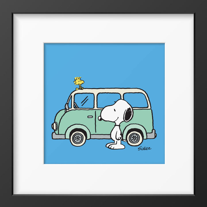 Peanuts Snoopy Bild Gerahmter Kunstdruck Charles M. Schulz 4 Motive 33x33 Magpie
