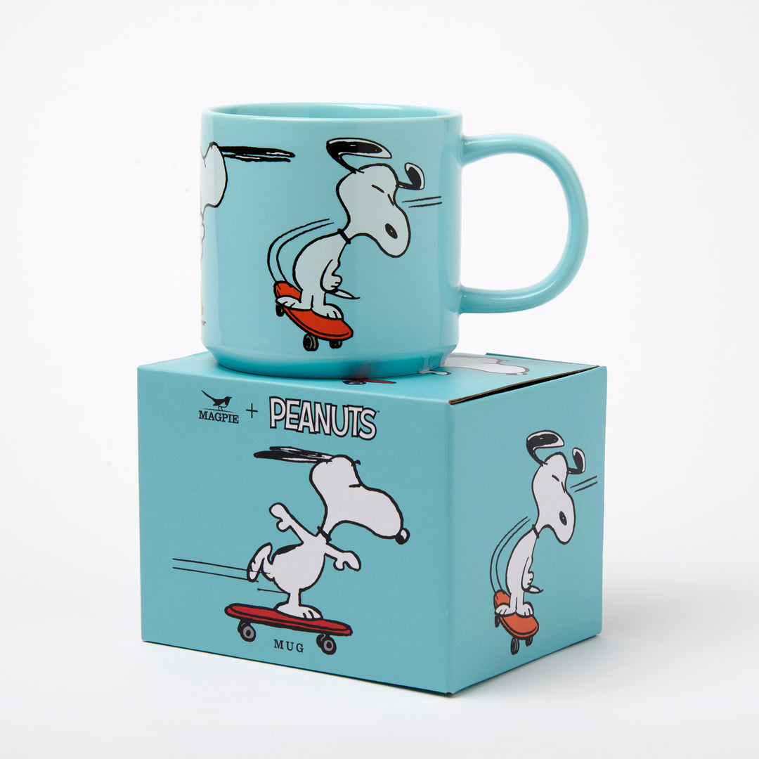 Peanuts Snoopy Tasse Kaffeetasse Teebecher Skateboard Charles M. Schulz Magpie