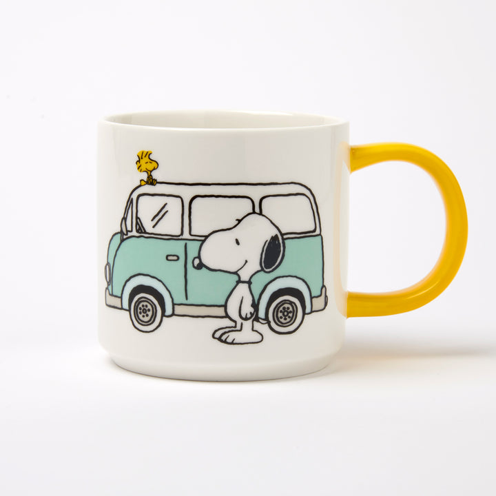 Peanuts Snoopy Tasse Kaffeetasse Teebecher Happy Camper Charles M. Schulz Magpie
