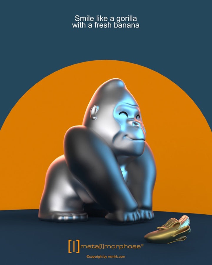 Schlüsselanhänger Gorilla Metalmorphose