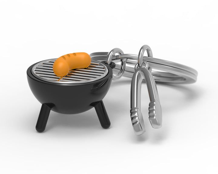 Schlüsselanhänger BBQ Barbecue Grillen Metalmorphose