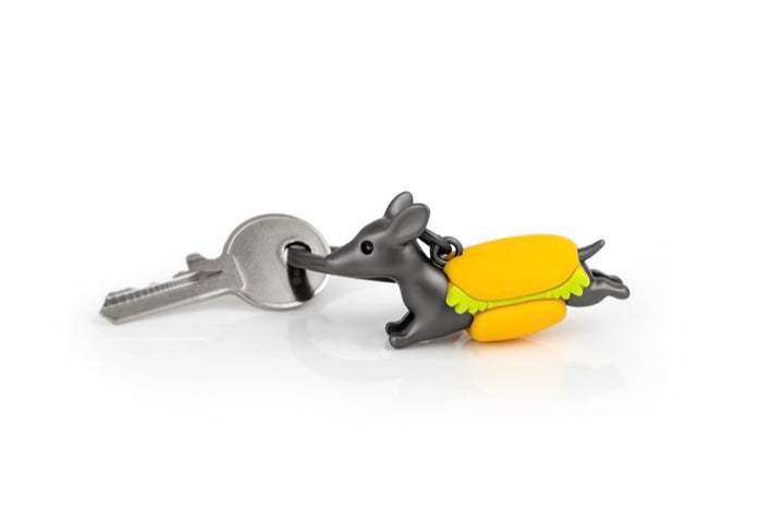Schlüsselanhänger Hotdog Dachshund Dackel Metalmorphose