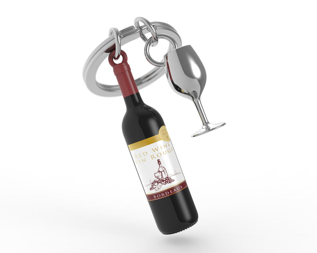 Schlüsselanhänger Wein Metalmorphose