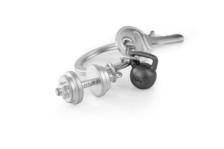 Schlüsselanhänger Hantel Gewichte Bodybuilding Kraftsport Dumbbell Metalmorphose