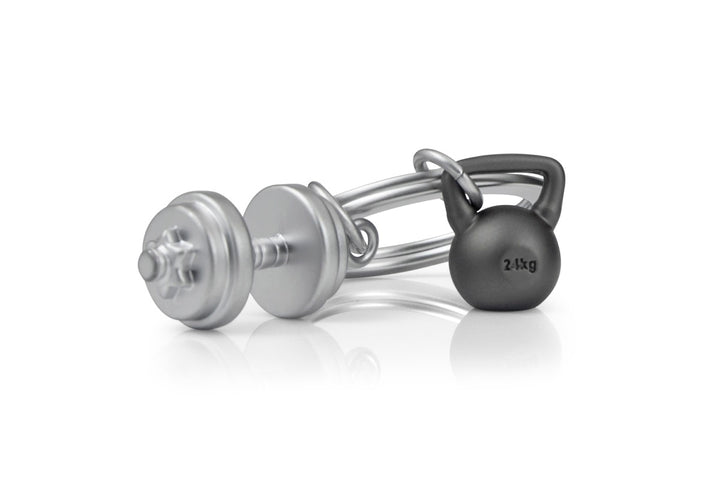 Schlüsselanhänger Hantel Gewichte Bodybuilding Kraftsport Dumbbell Metalmorphose