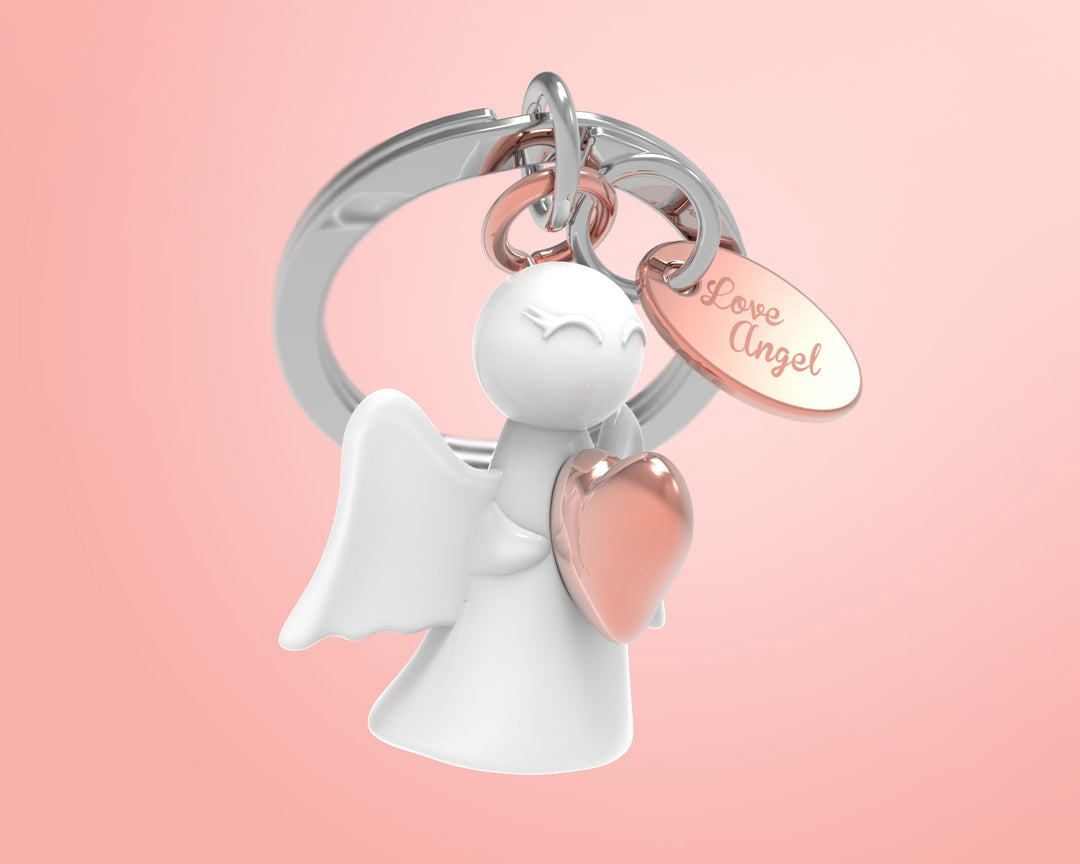 Schlüsselanhänger Liebe Engel Herz Metalmorphose