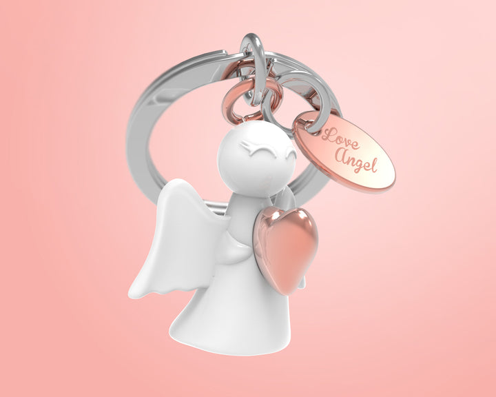 Schlüsselanhänger Liebe Engel Herz Metalmorphose