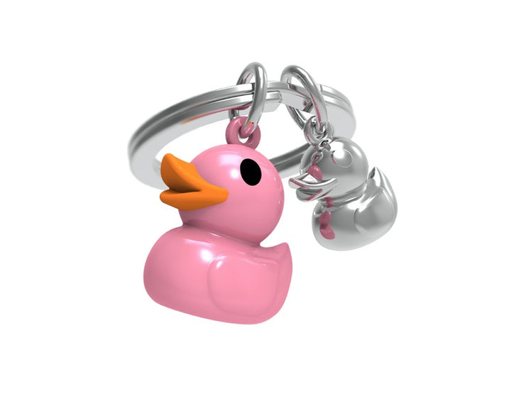 Schlüsselanhänger Ente Pink Metalmorphose