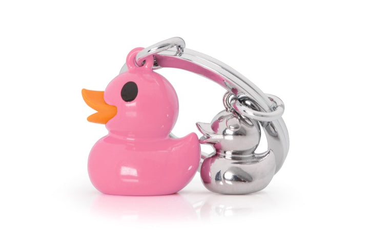 Schlüsselanhänger Ente Pink Metalmorphose