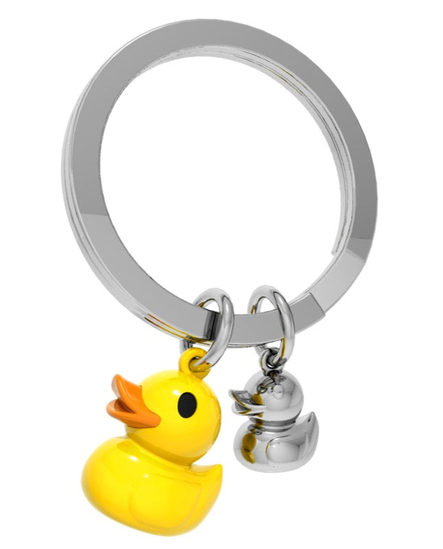 Schlüsselanhänger Ente Gelb Metalmorphose