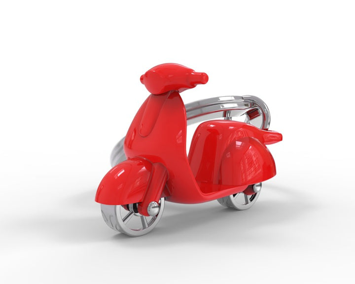 Schlüsselanhänger Scooter Motorroller Moped Vespa Rot Metalmorphose