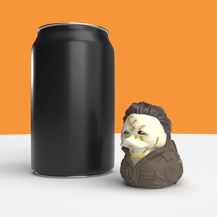 Mini Michael Myers Halloween Horror Ente Badeente Sammelfigur TUBBZ Größenvergleich Dose