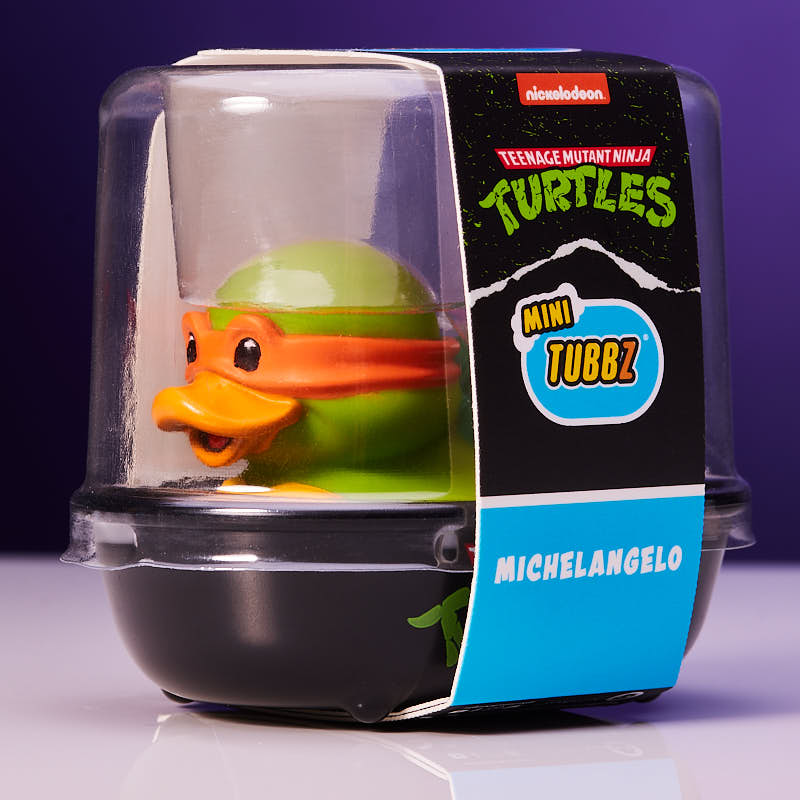Mini Teenage Mutant Ninja Turtles Michelangelo Badeente Sammelfigur TUBBZ