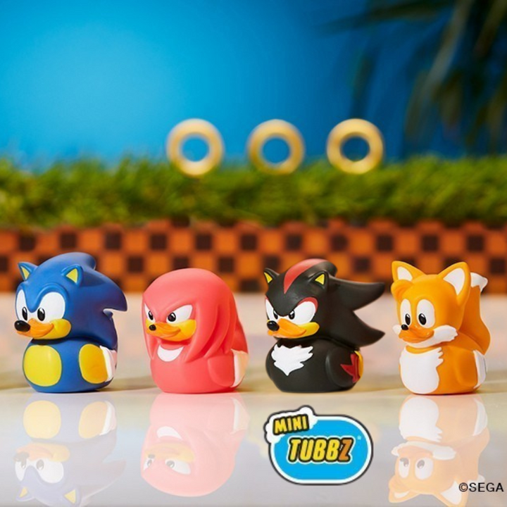 4 Mini Sonic The Hedgehog Badeenten Sammelfiguren Bundle