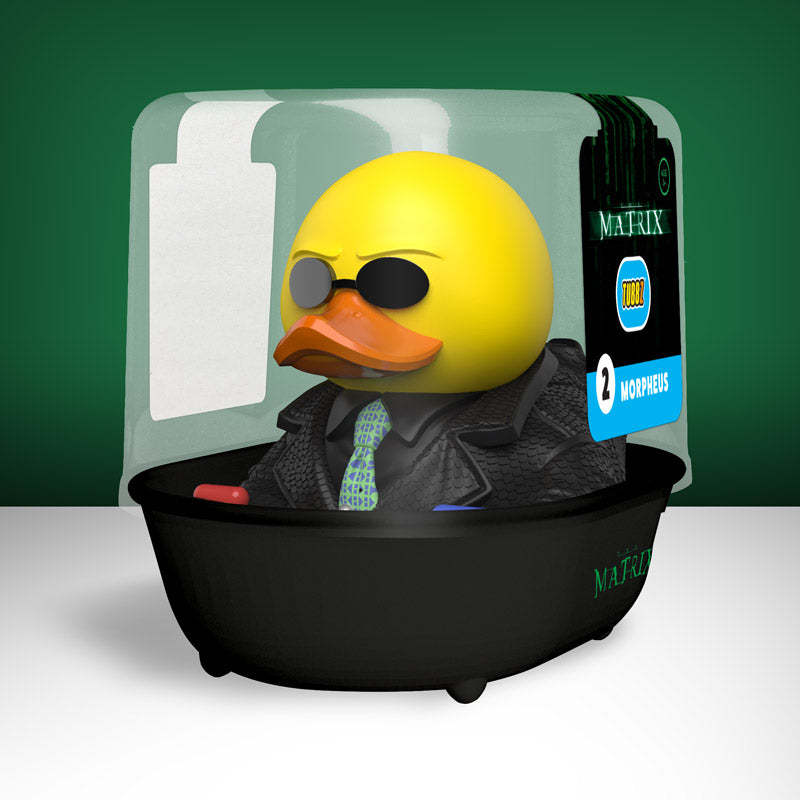 Matrix Morpheus Cosplay Deko Badeente Sammelfigur Tubbz Badewannen-Box
