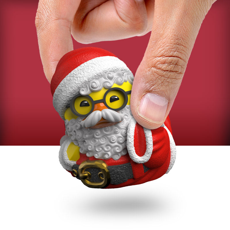 Mini Santa Claus Weihnachtsmann Ente Badeente Sammelfigur TUBBZ
