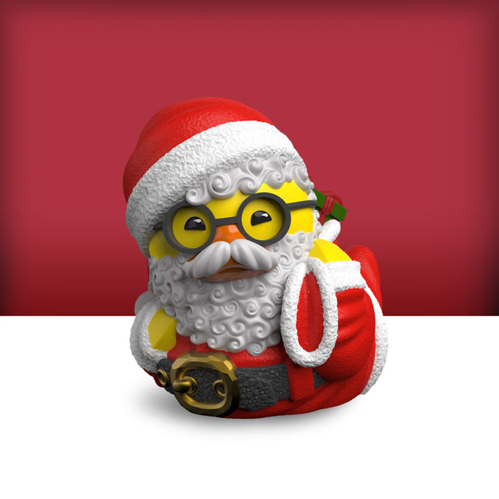Mini Santa Claus Weihnachtsmann Ente Badeente Sammelfigur TUBBZ