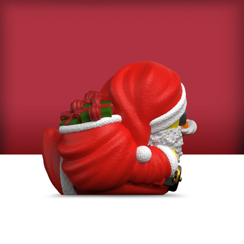 Mini Santa Claus Weihnachtsmann Ente Badeente Sammelfigur TUBBZ