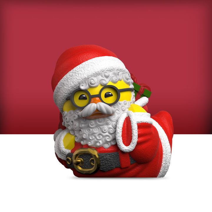 Mini Santa Claus Weihnachtsmann Ente Badeente Sammelfigur TUBBZ
