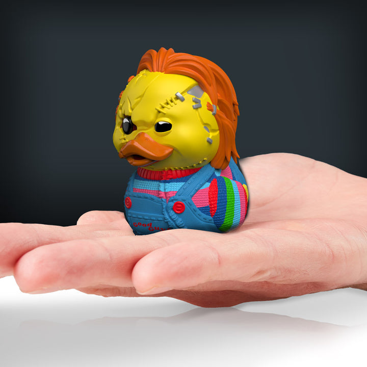 Mini Chucky Scarred Horror Ente Badeente Sammelfigur TUBBZ